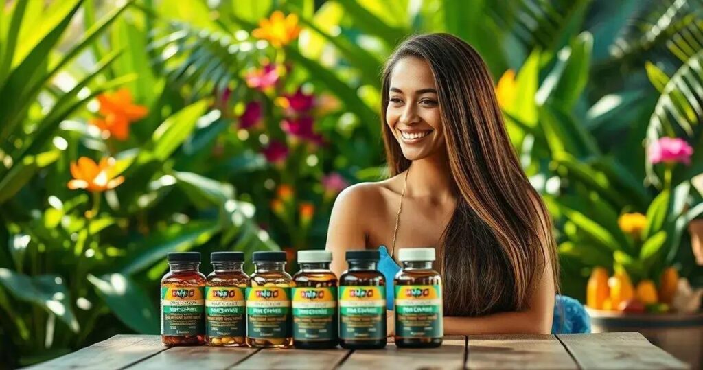 qual vitamina virginia toma para cabelo