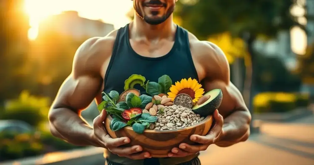 alimentos com vitamina E para ganhar massa muscular