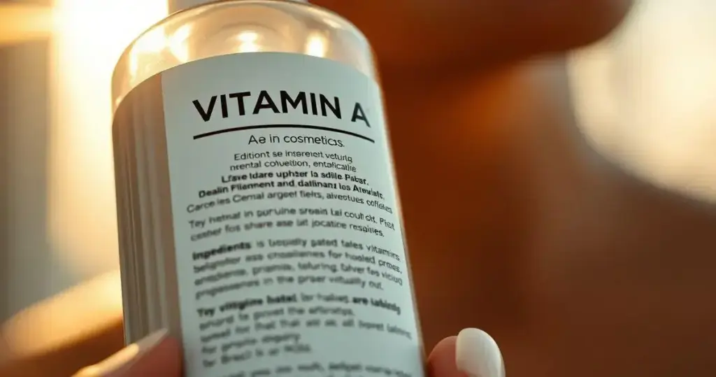 vitamina a em cosméticos